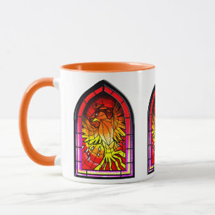 Strained Glass Phoenix Tasse