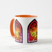Strained Glass Phoenix Tasse (Vorderseite Links)