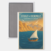 Strait of Hormuz – Gateway of Oman Magnet (Vorderseite/Rückseite)