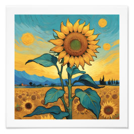 Stralende Zonnebloem - Dutch Master Serie ZA01 Fotodruck