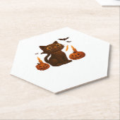 Strampler Pumpkin Cat Halloween Geschenk überversi Untersetzer (angewinkelt)