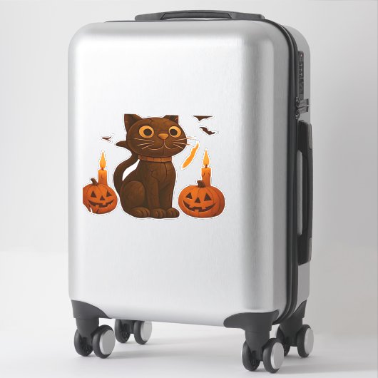 Strampler Pumpkin Ghosts Halloween Geschenk Classi Aufkleber (Koffer)