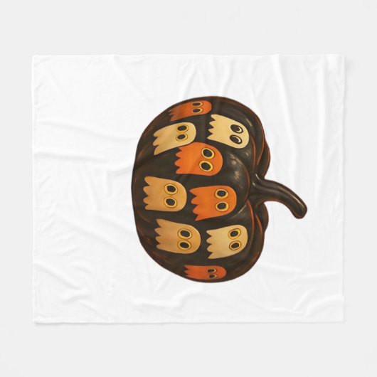 Strampler Pumpkin Ghosts Halloween Geschenk Classi Fleecedecke (Vorderseite (Horizontal))
