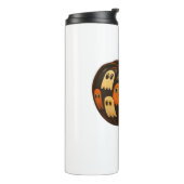 Strampler Pumpkin Ghosts Halloween Geschenk Classi Thermosbecher (Nach links gedreht)