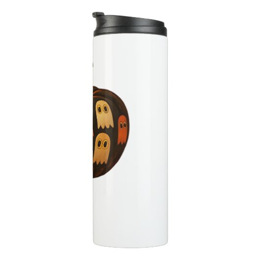 Strampler Pumpkin Ghosts Halloween Geschenk Classi Thermosbecher (Nach rechts gedreht)