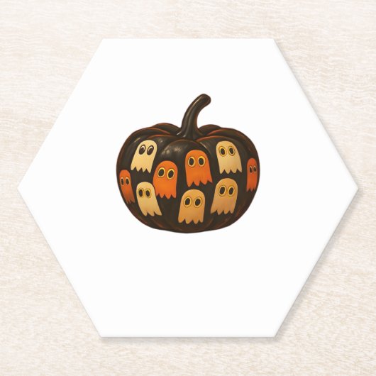 Strampler Pumpkin Ghosts Halloween Geschenk Classi Untersetzer (Vorderseite)