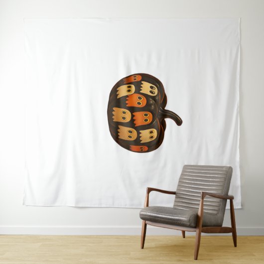 Strampler Pumpkin Ghosts Halloween Geschenk Classi Wandteppich (Beispiel (Horizontal))