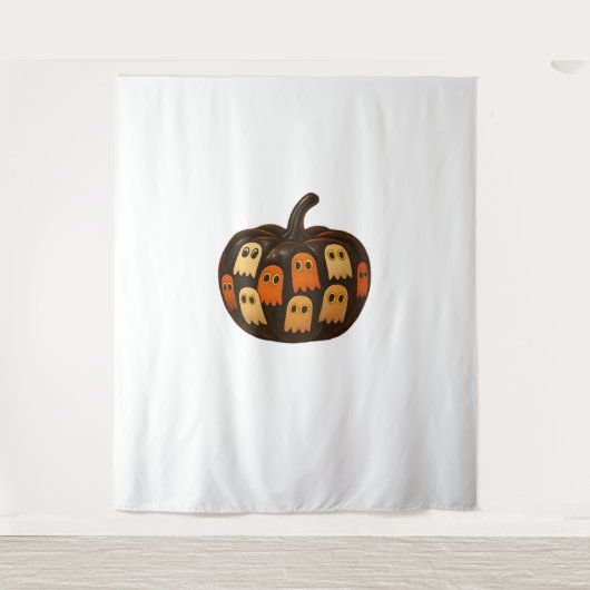 Strampler Pumpkin Ghosts Halloween Geschenk Classi Wandteppich (Vorderseite)