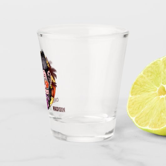 Strand-Affe-Name-Schussglas Schnapsglas (Rechts)