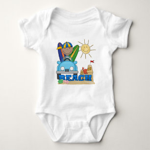 STRAND Afroamerikaner-Jungen-T-Shirts und Baby Strampler