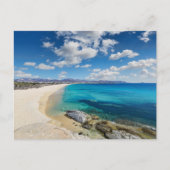 Strand Agios Prokopios auf der Insel Naxos, Griech Postkarte (Vorderseite)