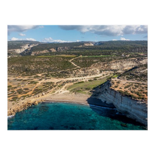 Strand Akamas, White River, Zypern Poster (Vorderseite)