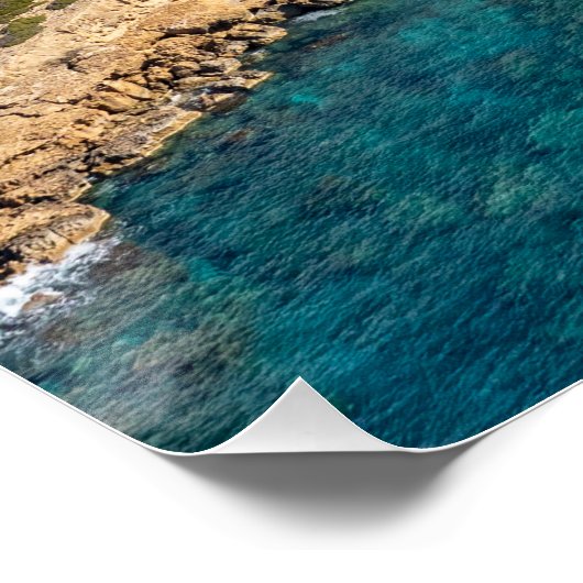 Strand Akamas, White River, Zypern Poster (Ecke)