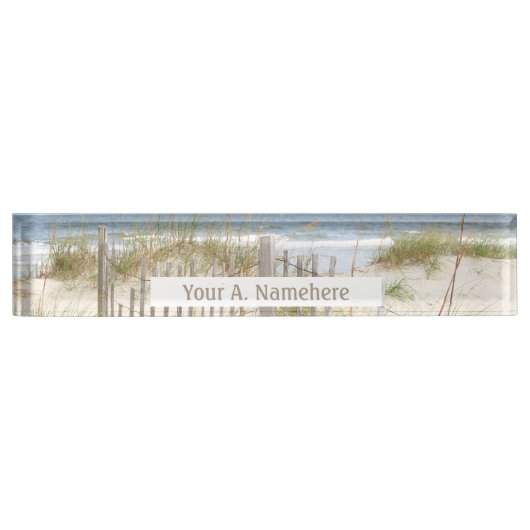 Strand Akrylenschild Namensplakette (Vorderseite)