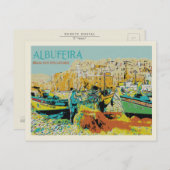 Strand Albufeira Pescadores, Algarve, Portugal Postkarte (Vorne/Hinten)