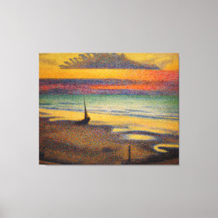 Strand am bewaffneten Raubüberfall durch Georges Leinwanddruck