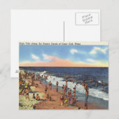 Strand am Cape Cod Postkarte (Vorne/Hinten)