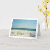 Strand am Golf von Mexiko 1 Grußkarte Karte (Gelbe Blume)