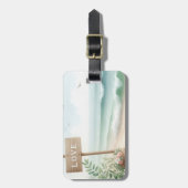 Strand am Liebe Gepäckanhänger (Vorderseite vertikal)