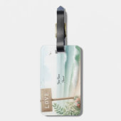 Strand am Liebe Gepäckanhänger (Rückseite vertikal)