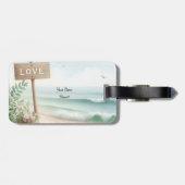 Strand am Liebe Gepäckanhänger (Rückseite horizontal)