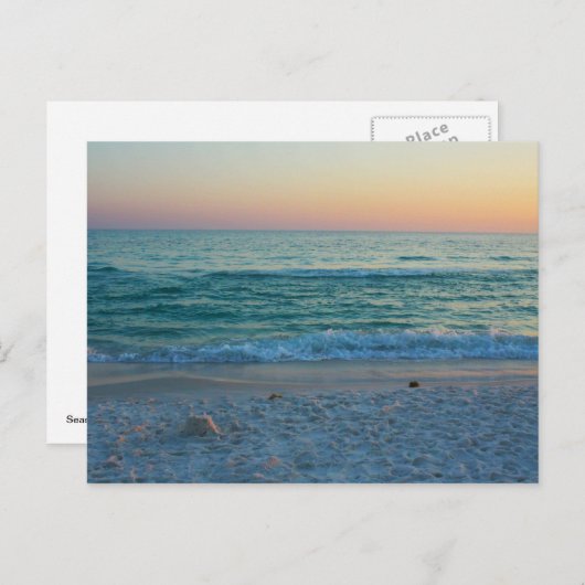 Strand am Meer, Florida Postkarte (Vorne/Hinten)