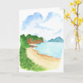 Strand am Meer Karte (Gelbe Blume)
