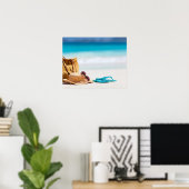 Strand am Meer Poster (Heimbüro)