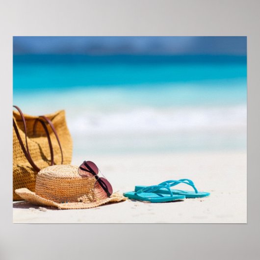 Strand am Meer Poster (Vorne)