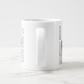 Strand am Meer, Santa Cruz 20 oz Jumbo Tasse (Rückseite)