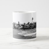Strand am Meer, Santa Cruz 20 oz Jumbo Tasse (Vorderseite)