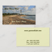 Strand am Sonnenaufgang Visitenkarte (Vorne/Hinten)