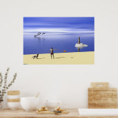 Strand am Tag Poster (Küche)