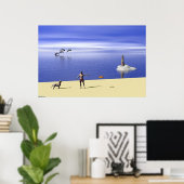 Strand am Tag Poster (Heimbüro)