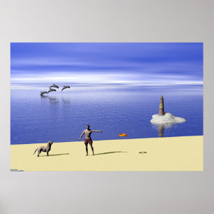 Strand am Tag Poster