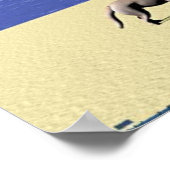 Strand am Tag Poster (Ecke)