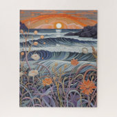 Strand am Wildblume Puzzle (Vertikal)