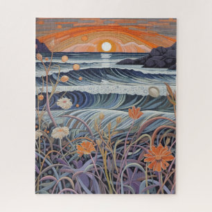 Strand am Wildblume Puzzle