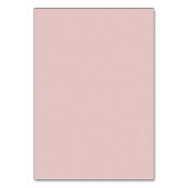 Strand Amore' Rosa Sitzkarte Tischnummer (Rückseite)