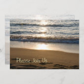 Strand an den einladung (Vorne/Hinten)