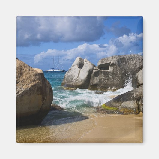 Strand an der Jungfrau Gorda, Britische Jungfrau Magnet (Vorne)