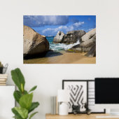 Strand an der Jungfrau Gorda, Britische Jungfrau Poster (Heimbüro)