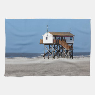 Strand an der Nordsee, Sankt Peter Ording Geschirrtuch