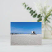 Strand an der Nordsee, Sankt Peter Ording Postkarte (Stehend Vorderseite)