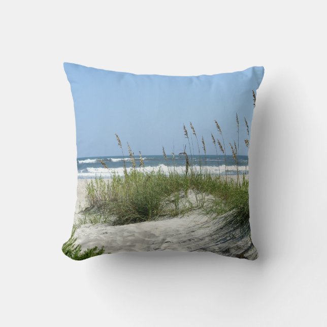 Strand an Ocracoke Reversible Kissen (Vorderseite)