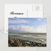 Strand an Strandhill Postkarte (Vorne/Hinten)