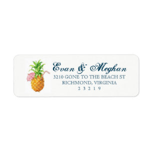 Strand-Ananas-kundengerechter Aufkleber
