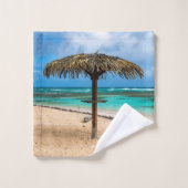 Strand Anse des Rochers Badhandtuch Set (Waschlappen)
