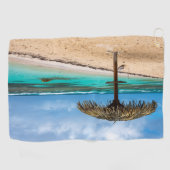 Strand Anse des Rochers Golfhandtuch (Horizontal)