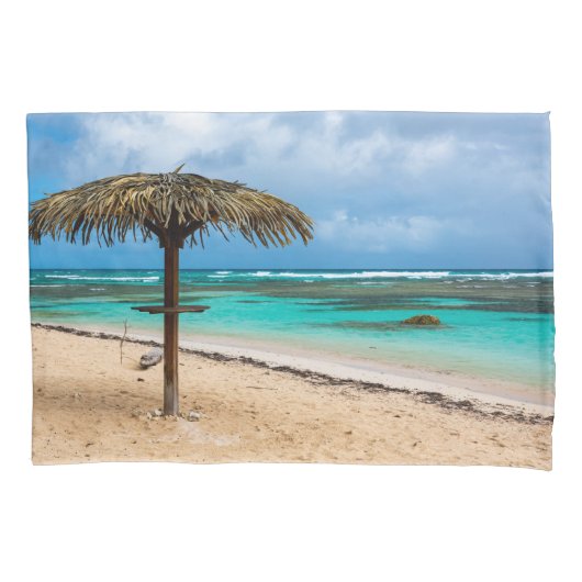 Strand Anse des Rochers Kissenbezug (Vorderseite)